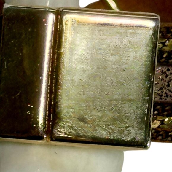 Leather & Gold Magnetic Bracelet | Multi-Strand Wrap | 8" Chic Boho Style - Picture 4 of 6